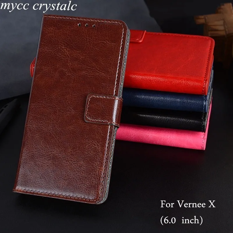 

Wallet Cases For Vernee X Case Luxury Flip Book Leather Cover For Vernee X Case Photo Frame Phone Protector Cover 6.0