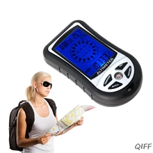 Цифровой 8 в 1 ЖК-компас барометр альтиметр Термо Температура Часы Календарь