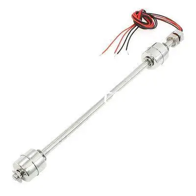 

Vertical Liquid Water Level Sensor Float Floating Switch 30cm DC100V 0.5A 10W