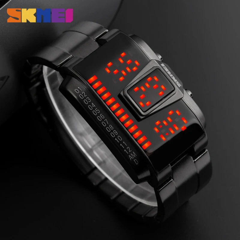 

SKMEI Watches Men Top Luxury Brand Watch Waterproof LED Digit Wristwatch Fashion Casual Creative Watch Relogio Masculino Clock
