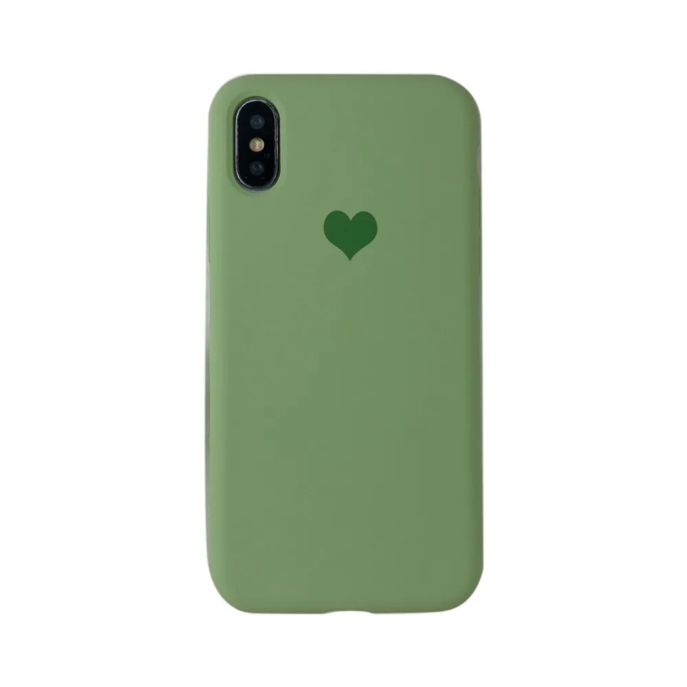 HUANQING Fashion Love Liquid mobile phone case For X XR XS Max 6 6S 7 7Plus 8 8Plus Protective Cover Sugar color case02