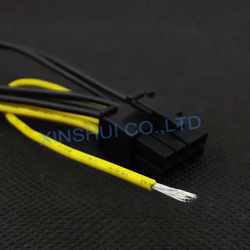 Фабричная мужской 4pin power conector до 8pin PCIE Женский Соединительный провод, жгут 16 см длина