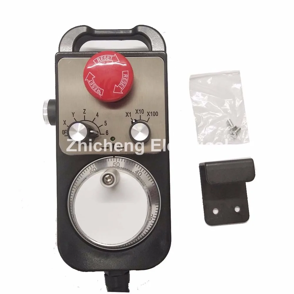 

6 Axis Universal CNC Router Hand Wheel MPG Pendant Handwheel Emergency Stop Siemens FAGOR GSK