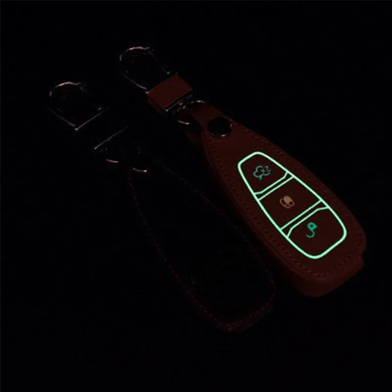 3-Buttons-Luminous-Leather-Keychain-Case-For-Ford-Focus-Escape-Ecosport-Fiesta-Mondeo-Smart-Car-Key (1)