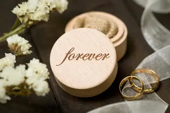 

Wooden ring box Ring bearer box Unique ring box Wedding ring holder Wood wedding ring box Forever wedding ring box Forever ring