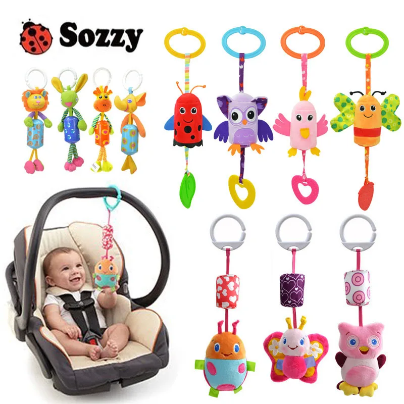 

SOZZY Baby Rattle cartoon animal bell Multi Function Infant Crib Stroller Hanging Toy baby intelligence development