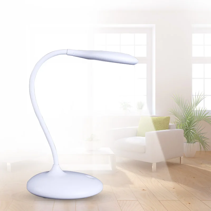 

USB Rechargeable led desk lamp Dimmable Touch Switch table light Adjustable intensity table bedside led flexible lamp arm