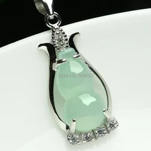 Аутентичные Бирма брюки карго Подвеска из воска вид жадеитовая Подвеска 925 Серебряный инкрустированные нефрита женский деньги Фулу кулон подарок