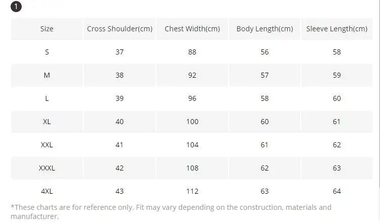 Women S White Coat Size Chart