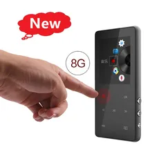 Ультра тонкий MP3 MP4 плеер 8 Гб 1,8 дюймов с FM радио Электронная книга Аудио Видео Портативный сенсорный Hi-Fi музыкальный плеер
