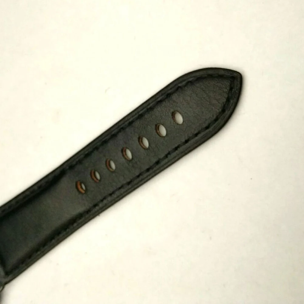 45 мм pam механизм черный PVD корпус черный кожаный стерильный с циферблатом, витым узором, карманные водостойкий мужские часы
