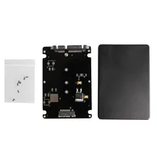 B + M ключ гнездо 2 M.2 NGFF (SATA) SSD до 2,5 адаптер SATA конвертер карты с коробкой для настольного компьютера или ноутбука