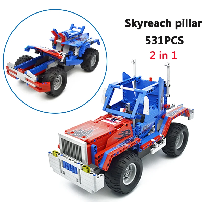 

531PCS CaDA Buliding Car Blocks Skyreach pillar C51002 Model DIY RC Building Block Toy Cars Gift