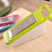 Premier Kitchen 4 Reiben und Schneidemaschinen mit Fach Gemüse und Obst Allesschneider Werkzeug Material SUS 304