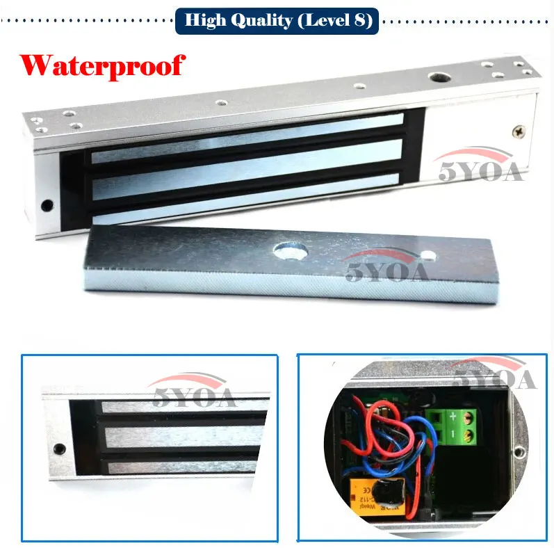 12 В электронный замок водонепроницаемый Электрический магнитный дверной 280 кг 600lbs удерживающая сила электромагнитный уровень 8 M280WP