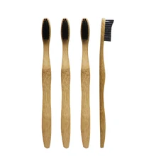 DR. PERFECT 50 шт./лот квадратная стильная бамбуковая Зубная Щетка Оптом Экологичная деревянная бамбуковая зубная щетка для ухода за полостью рта с черной щетиной