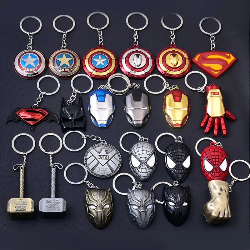 1 шт. брелок Подарочные игрушки Marvel Avengers металлический капитан щит капитана