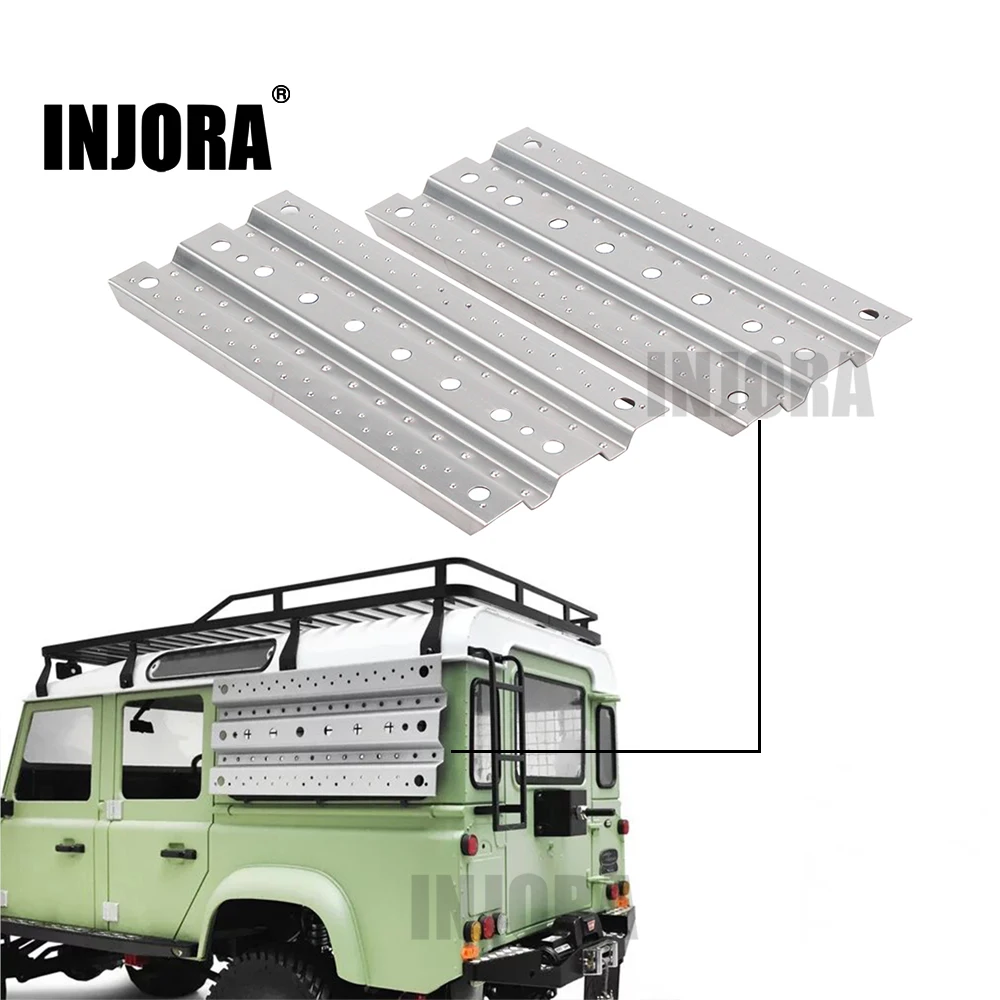 INJORA 2Pcs Metal Sand Ladder Recovery Board for 1/10 RC Rock Crawler Axial SCX10 90046 Traxxas TRX-4 D90 D110 Tamiya CC01 цена INJORA 2Pcs Metal Sand Ladder Recovery Board for 1/10 RC Rock Crawler Axial SCX10 90046 Traxxas TRX-4 D90 D110 Tamiya CC01 цены онлайн