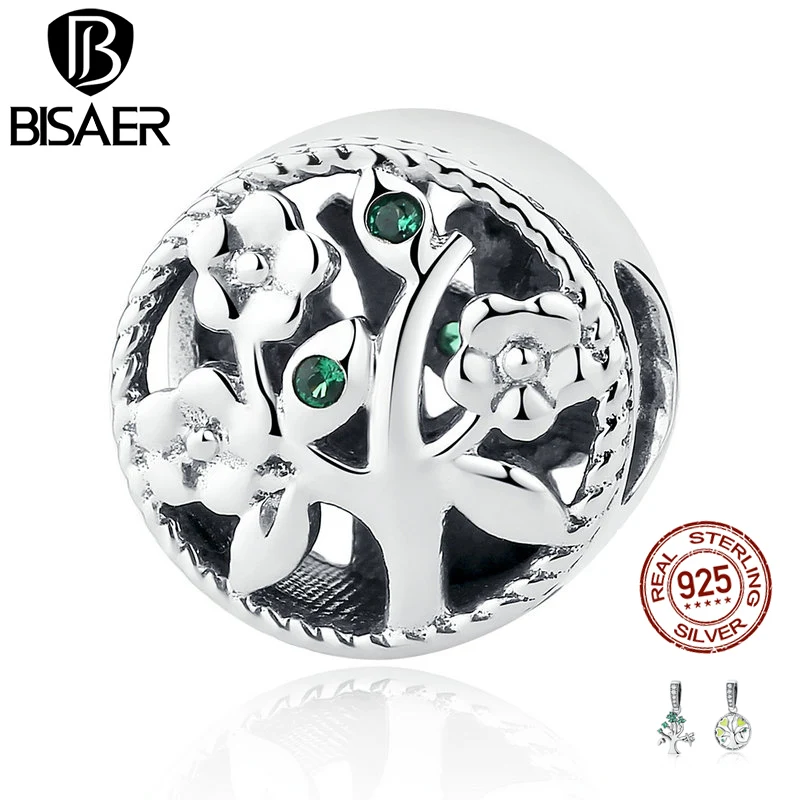 Подвеска из серебра 925 пробы с зелёным цирконием деревом жизни|tree of life charm|charm tree