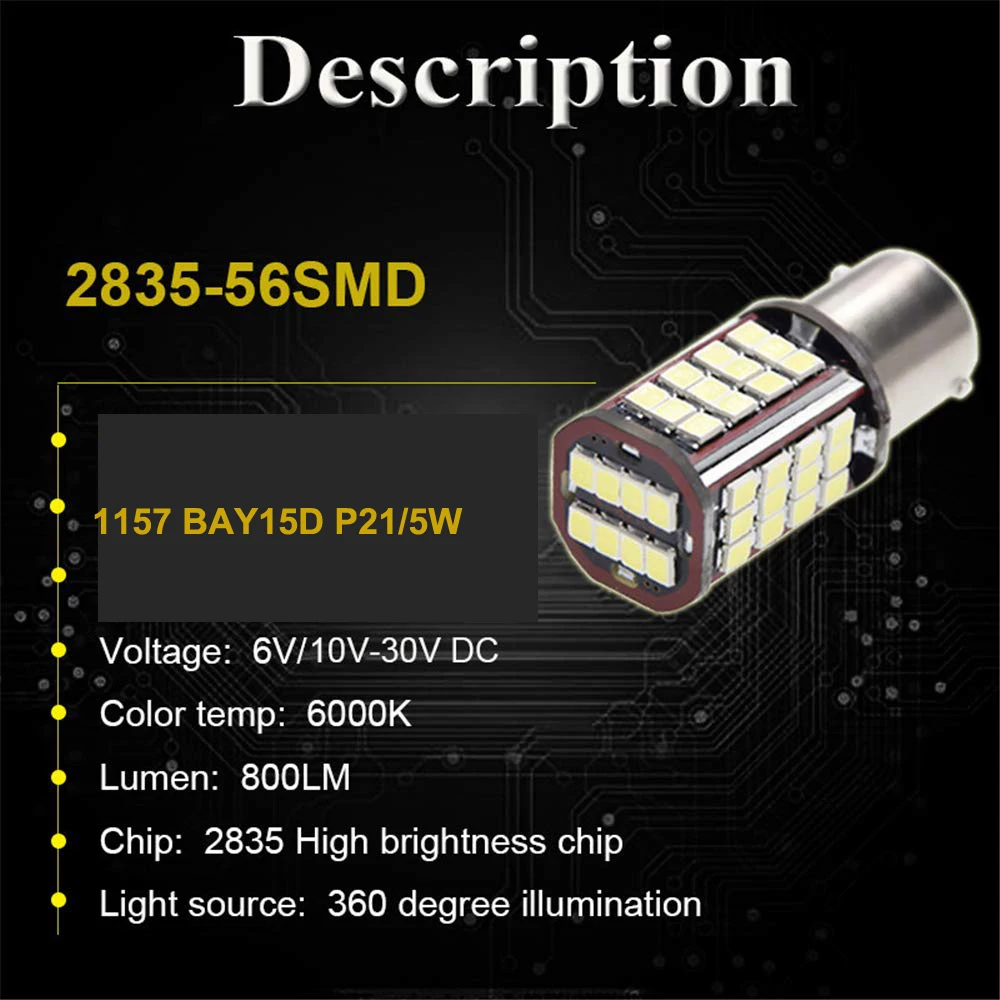 FH1157 BAY15D-3030-56-W 6V 12V 24V-6