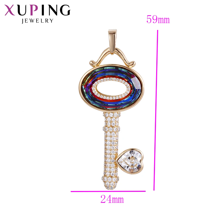 Xuping кулон ожерелья в форме ключа кристаллы от Swarovski европейский стиль для женщин