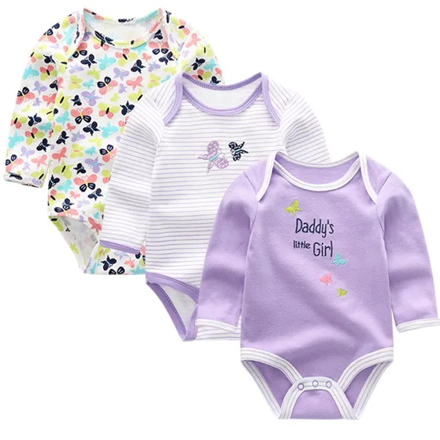 3 шт./лот; боди с длинными рукавами для новорожденных; одежда для детей; bebes; комплект одежды для маленьких мальчиков и девочек; боди; костюмы - Цвет: BDL3027