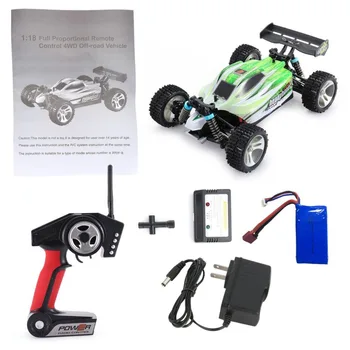 

Upgraded WLtoys A959-B 2.4G 1/18 RC High Speed Car 4WD Vehicle 70KM/h Remote Control Electric RTR Off-road Buggy RC Racing Car