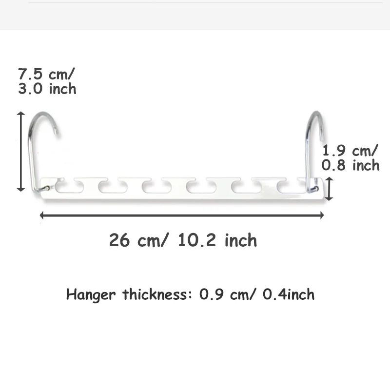Многофункциональная металлическая вешалка, 6 отверстий, вешалка для одежды, органайзер, экономия пространства, органайзер для шарфов, одежда, сушилка, Волшебная вешалка для шкафа