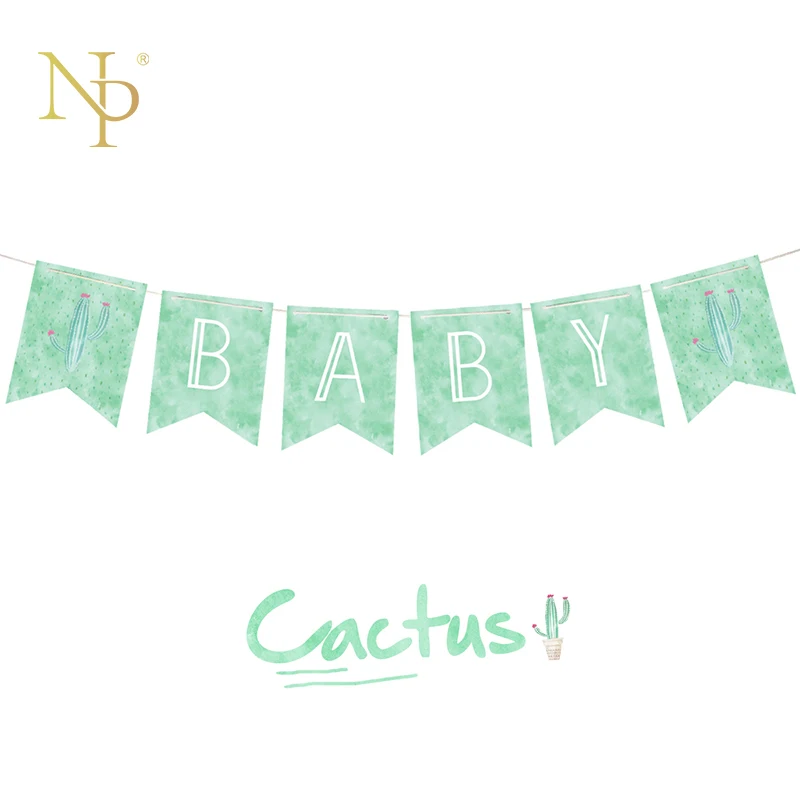 Nicro Type De Cactus Suspendu En Queue De Poisson De 2m Drapeau Vert Pour Fete Prenatale Fete Pour Bebe Fete Pour Nouveau Bebe Premier Anniversaire Aliexpress