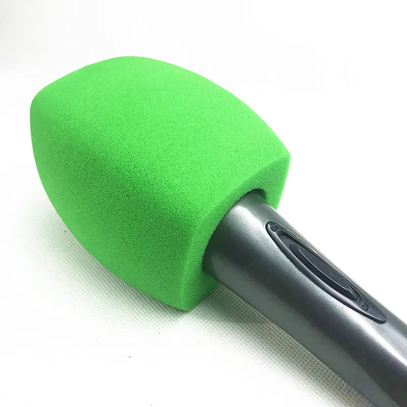 Linhuipad зеленый Интервью Микрофон покрывает ветровое стекло Ручной микрофон лобовое стекло Для вещания телеканалов Видео Микрофон Инсайдер