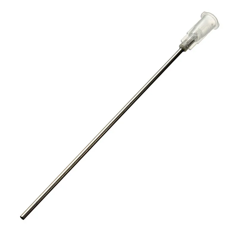 10pcs/Set 100MM White Stainless Steel Blunt Dispensing Needles Glue Syringe Needle Tips For Gluing Filling Ink Oil Welding Flux