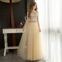 Evening font b Dress b font Long Women Stunning Gold Golden Gowns Formal Sequins Special Occasion
