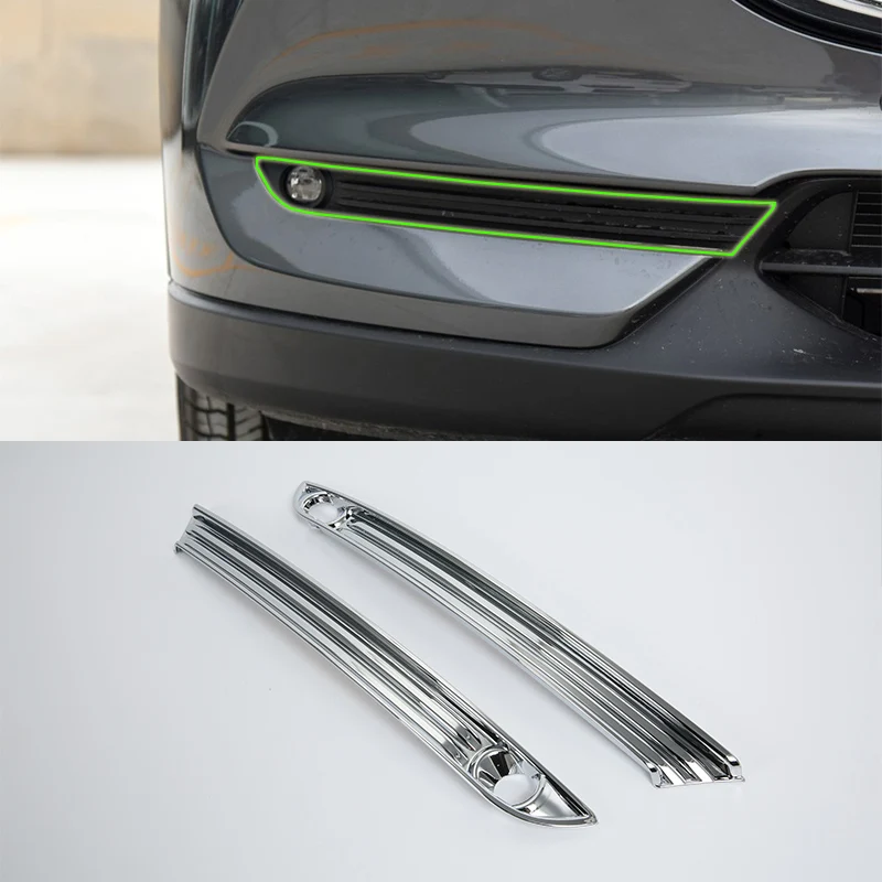 

Auto Accessories ABS chrome front foglight cover Protector Case For MAZDA CX-5 2017