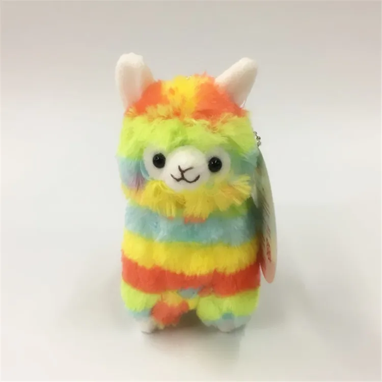 Аниме Kawaii Япония Альпака лама 13 16 см Плюшевые игрушки с бантом плюш Alpacasso мягкая