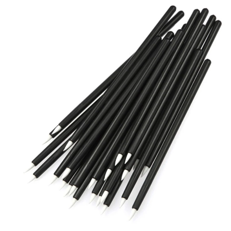 

50pcs Disposable Eyeliner Makeup Wand Applicator Cosmetics Brush Tools Aug 11