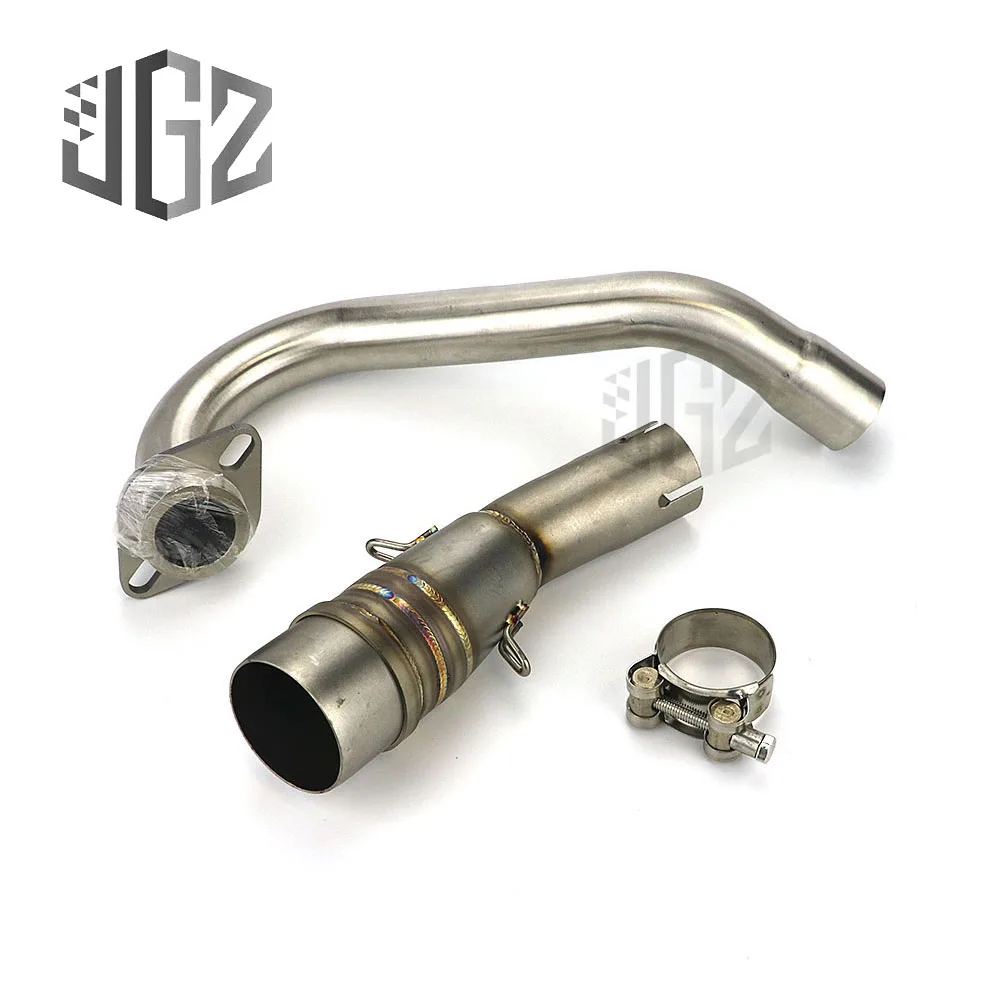 

Motorcycle Exhaust Pipe Muffler Modify Front Middle Link Pipe Stainless Steel Tube for YAMAHA XMAX 250 300 2017 2018 Accessories
