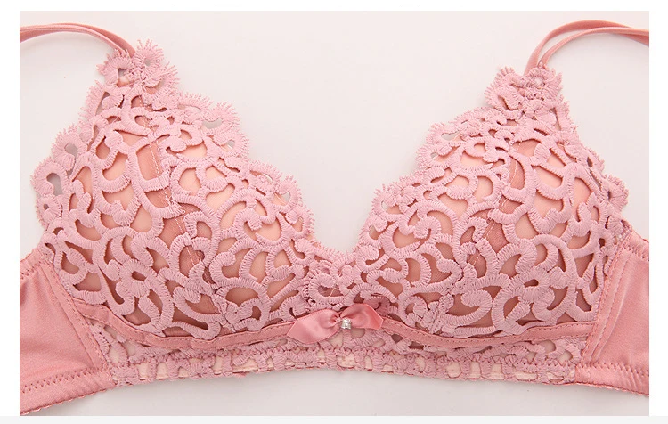 Jerrinut Sexy Lingerie Set Underwear Women Push Up Bra Set Seamless Embroidery  Bra And Panty Brassiere Bra Brief Sets 222