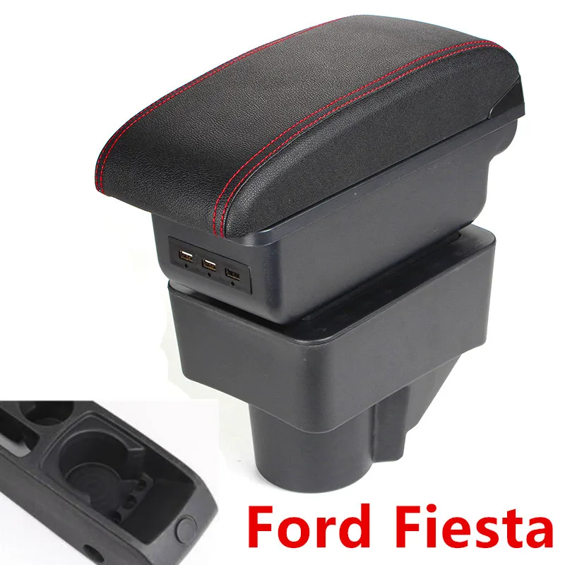 

For Ford Fiesta Armrest Box Ford Fiesta Universal Car Central Armrest Storage Box modification accessories