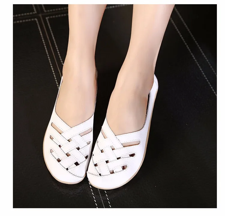 Hot Sale 2016 Spring New PU Leather Woman Flats Moccasins Comfortable Woman Shoes Cut-outs Leisure Flat Woman Casual Shoes ST181 (7)