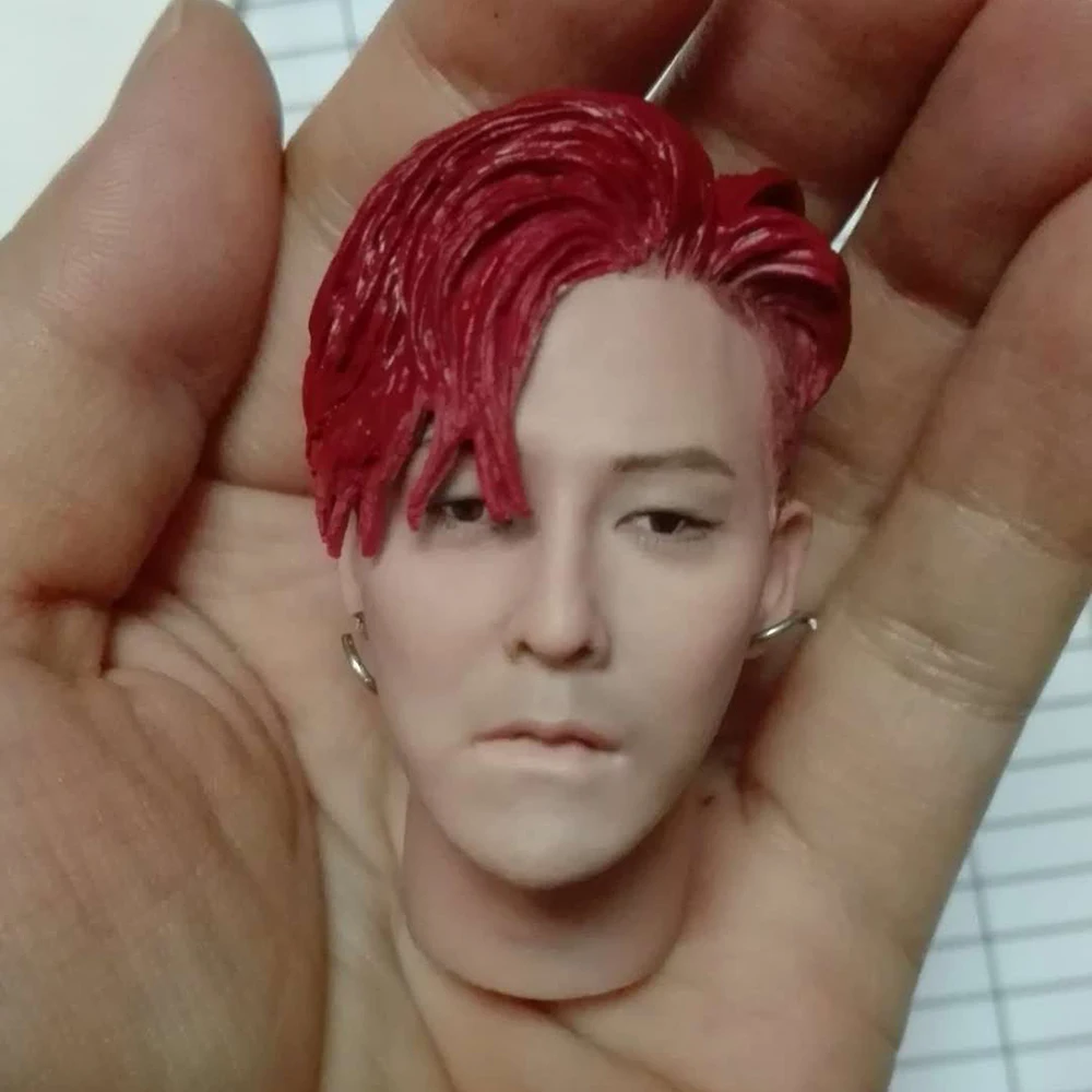 1/6 масштаб Kwon Ji Yong голова Лепка резьба Модель коллекционные куклы игрушки