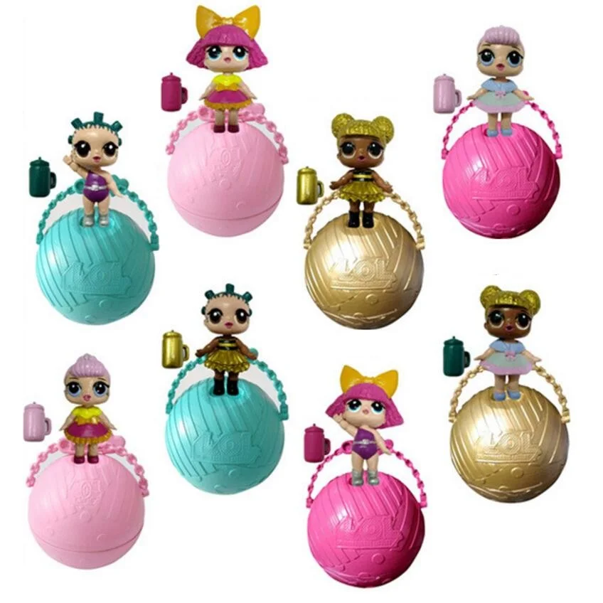

High Quality 4Pcs/Set! LOL Surprise Doll Magic Funny Removable Egg Ball Doll Toy Educational Novelty Kids Unpacking Surprise