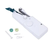 Mini Portable Handheld sewing machines Stitch Sew needlework Cordless Clothes Fabrics Electric Sewing Machine Stitch Set 1