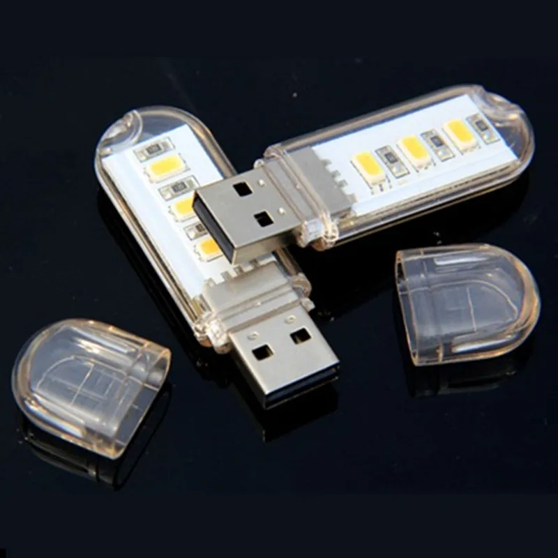 Портативный USB ночник 3 светодиода/8 светодиодов 5730 SMD 5 В|Ночники| |