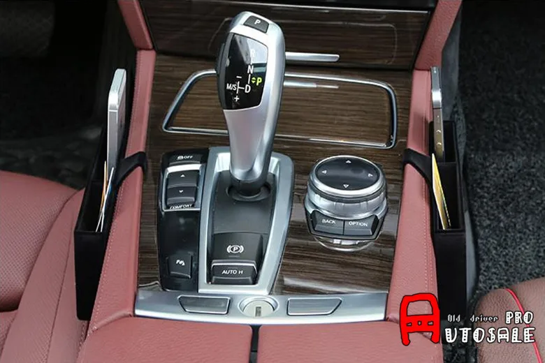 Ящик для хранения внутренняя рядом Шестерни коробка Панель крышка отделка 1 шт./компл. черный для BMW 7 серии F01 2010-2015