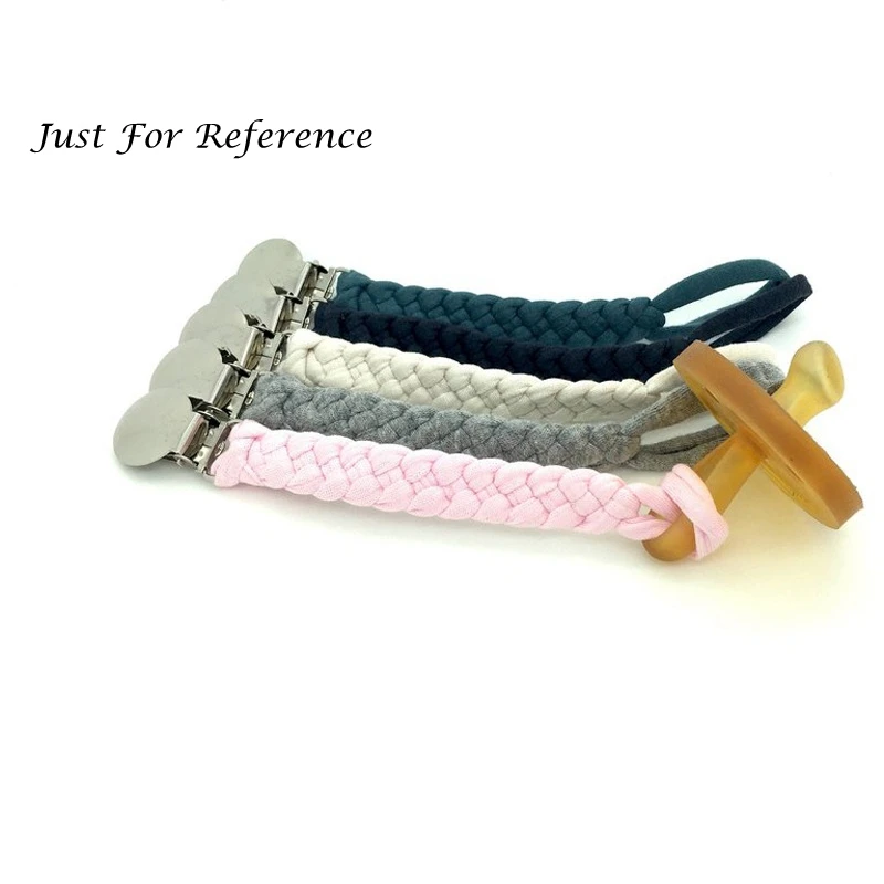 4PCS Pacifier Clip Holder Soothie Teething Dummy Paci Baby Products Girl Boy Funny Cotton Cloth Shower Gift Attache Sucette