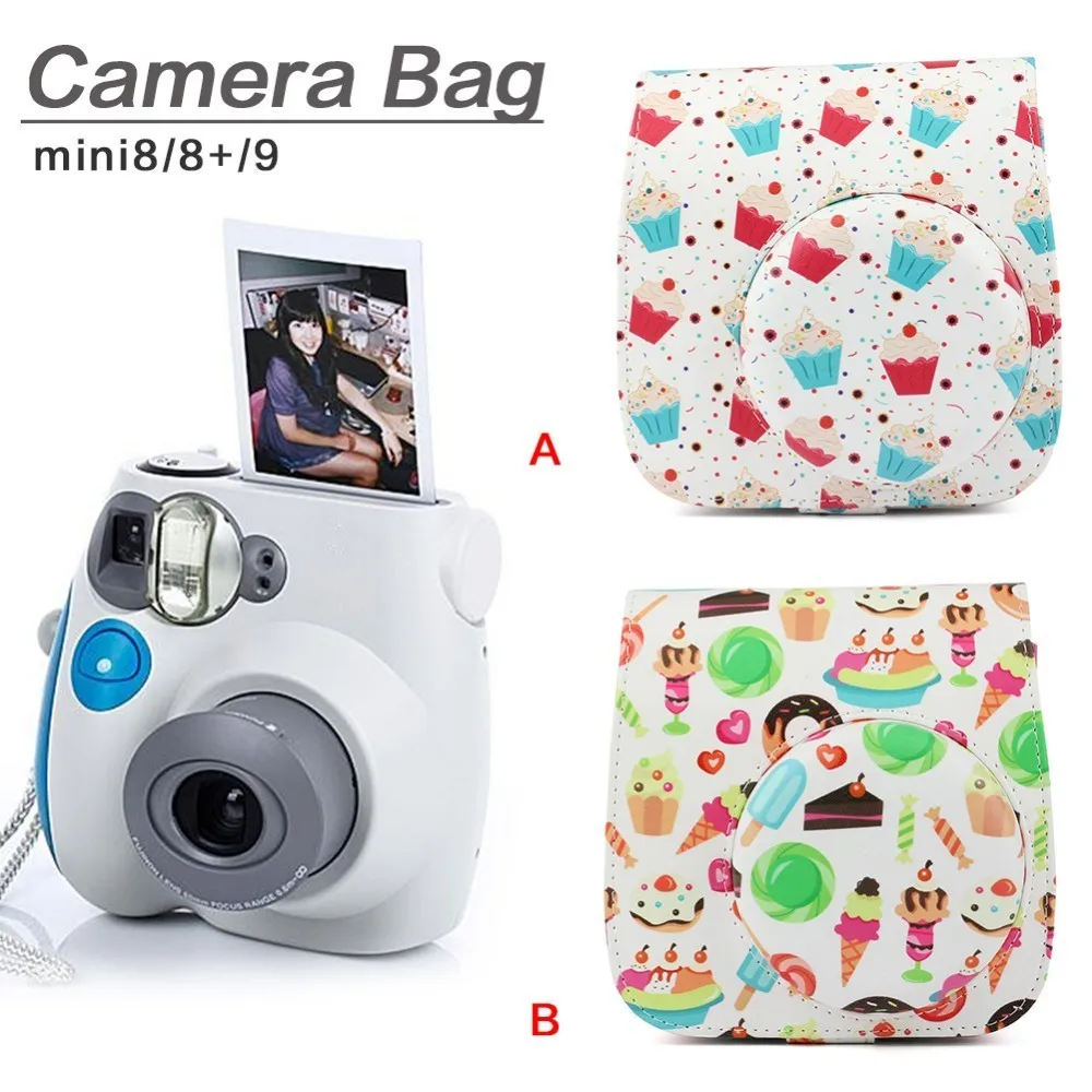 Новый защитный чехол для камеры из искусственной кожи Fujifilm Instax Polaroid Mini 8/ 8 +/