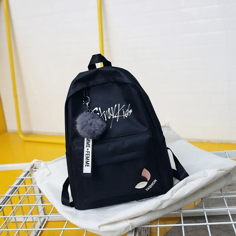 BackPack Twice Exo Got7 Backpacks Monsta X Bag For Teenager Wanna One Women Backpack School Girl Sac A Dos nct stray kids - Color: stray1