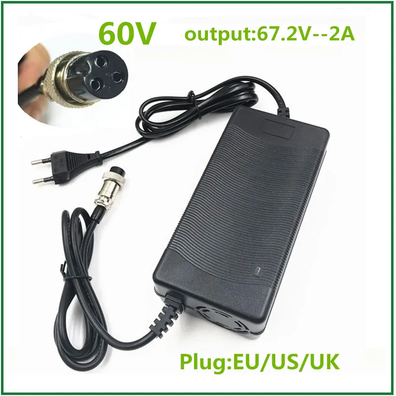 Устройство для тачки зарядное устройство литиевых батарей 60 в 67.2V2A 16 с литий