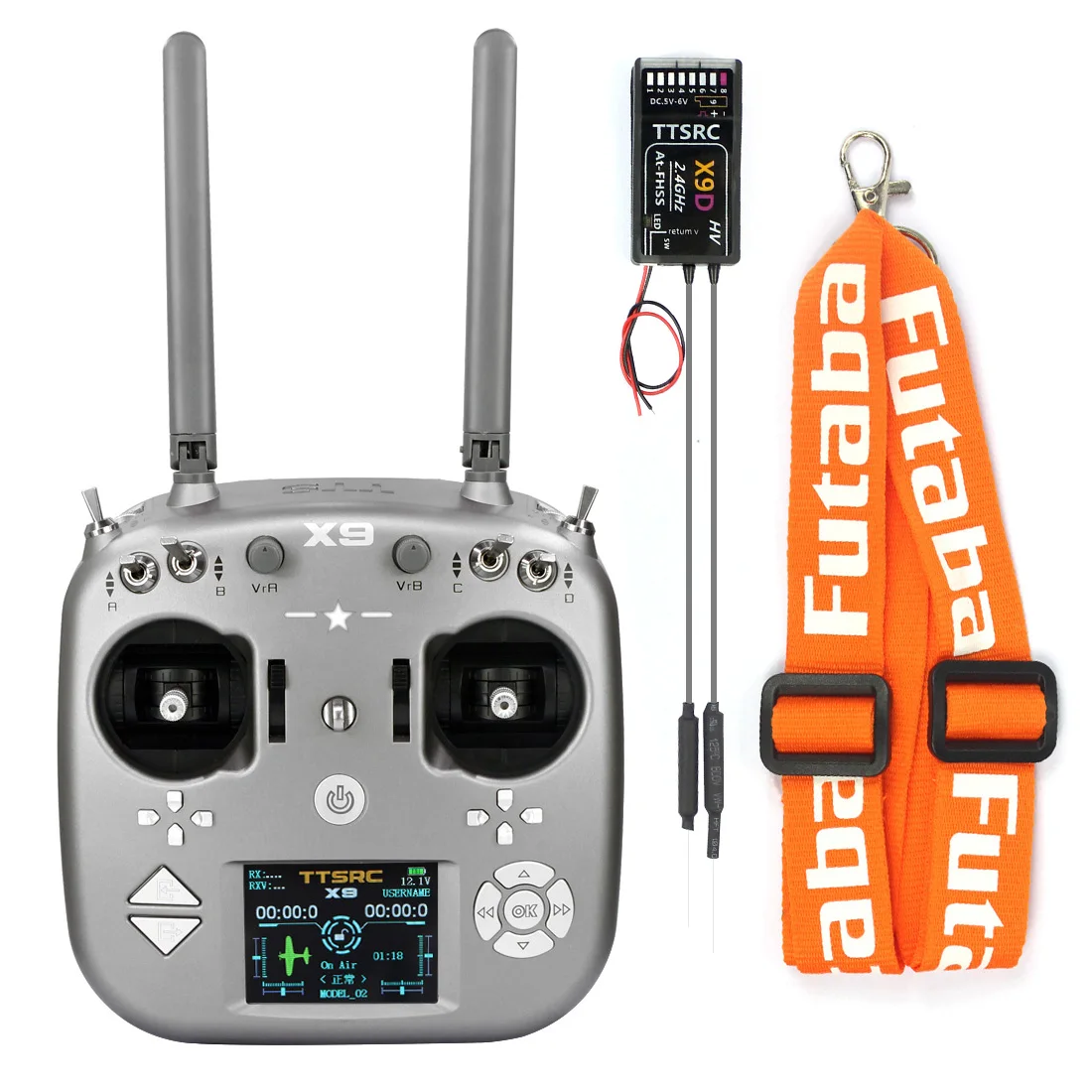 

JMT X9 Remote Control 9CH Transmitter with Receiver for Drone Quadcopters Parts