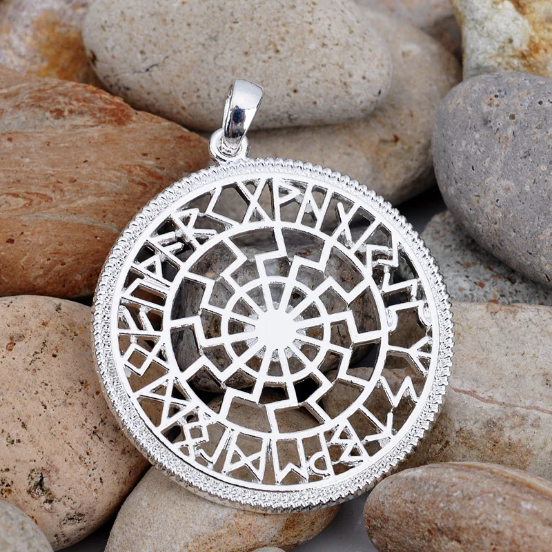 Aliexpress.com : Buy Slavic Black Sun Pendant with Runic Calendar ...